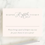 "Abstracted Arch" - Baby Shower Mini Insert Cards in Spring by Carolyn MacLaren - Front