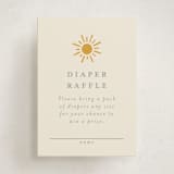 "Sun Toss" - Baby Shower Mini Insert Cards in Golden Sun by Meggy Masters - Front