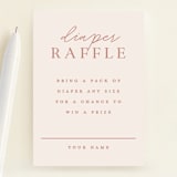 "In honor of" - Baby Shower Mini Insert Cards in Antique by Pixel and Hank - Front