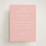 "itsy" - Baby Shower Mini Insert Cards in Sweet Pink by Sara Hicks Malone - Front