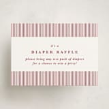 "Classic Cherries" - Baby Shower Mini Insert Cards in Bing Cherry by Charter Oaks Creative - Front