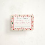 "Cherry Sweet" - Baby Shower Mini Insert Cards in Cherry Pie by Erin German - Front