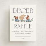 "woodland cars" - Baby Shower Mini Insert Cards in Navy by Vivian Yiwing - Front
