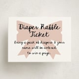 "Gift" - Baby Shower Mini Insert Cards in Blush by AK Graphics - Front