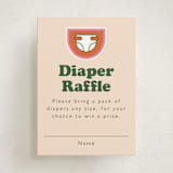 "Scout Badges" - Baby Shower Mini Insert Cards in Sunshine by Hudson meet Rose - Front