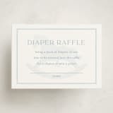 "Classic Gingham" - Baby Shower Mini Insert Cards in Sky by Melinda Denison - Front