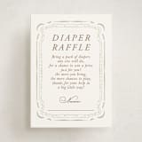 "Scallop Border" - Baby Shower Mini Insert Cards in Buttercream by Lucrecia Caporale - Front