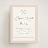 "Sweet Child" - Baby Shower Mini Insert Cards in Blush by Paper Raven Co. - Front