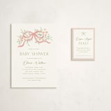 "Sweet Child" - Baby Shower Mini Insert Cards in Blush by Paper Raven Co. - With Invitation