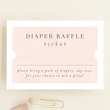 "Elephant" - Baby Shower Mini Insert Cards in Peony by Lori Wemple - Front