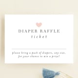 "Sea" - Baby Shower Mini Insert Cards in Blush by Lori Wemple - Front