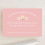 "Little Chick" - Baby Shower Mini Insert Cards in Blush by Carolyn MacLaren - Front