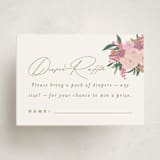 "Pram Bouquet" - Baby Shower Mini Insert Cards in Cloud by Everett Paper Goods - Front