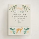 "wild forest" - Baby Shower Mini Insert Cards in Cream by Elly - Front