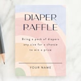 "Over the Rainbow" - Baby Shower Mini Insert Cards in Meadow by Pixel and Hank - Front