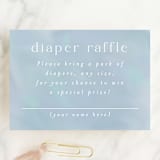 "Over the Moon" - Baby Shower Mini Insert Cards in Celestial by Joanna Griffin - Front