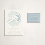 "Over the Moon" - Baby Shower Mini Insert Cards in Celestial by Joanna Griffin - With Invitation