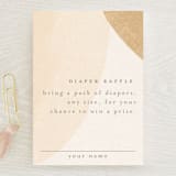 "Pebble" - Baby Shower Mini Insert Cards in Sand by Heather Cairl - Front