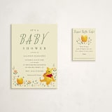 "Disney's Winnie The Pooh Garden" - Baby Shower Mini Insert Cards in Honey by Oma N. Ramkhelawan - With Invitation