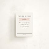 "Disney's Pooh and Piglet" - Baby Shower Mini Insert Cards in Blush by Katherine Moynagh - Front