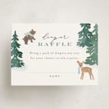 "Winter Wonderland" - Baby Shower Mini Insert Cards in Sky by Jennifer Wick - Front