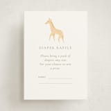 "Lovely jungle" - Baby Shower Mini Insert Cards in Sage by Sabrin Deirani - Front