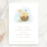 "Disney's Winnie The Pooh a little hunny" - Baby Shower Mini Insert Cards in Sky by Creo Study - Front