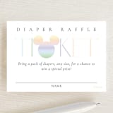 "Disney Ombre Mickey Mouse" - Baby Shower Mini Insert Cards in Rainbow by Beth Schneider - Front
