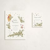 "Disney's Winnie the Pooh In Bloom" - Baby Shower Mini Insert Cards in Spring by Townsend Majors - With Invitation