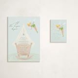 "Disney’s Tinkerbell Magic" - Baby Shower Mini Insert Cards in Sage by frau brandt - With Invitation