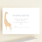 "Africa" - Baby Shower Mini Insert Cards in Sky Blue by Sabrin Deirani - Front