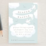 "Little Sailboat" - Baby Shower Mini Insert Cards in Sky by Jennifer Holbrook - Front