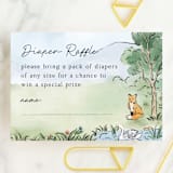 "A Woodland Adventure" - Baby Shower Mini Insert Cards in Forest by Elly - Front