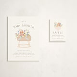 "Baby Basket" - Baby Shower Mini Insert Cards in Summer by Itsy Belle Studio - With Invitation