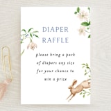 "Spring woodland" - Baby Shower Mini Insert Cards in Elderflower by Sarah Knight - Front