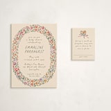 "Wildflowers" - Baby Shower Mini Insert Cards in Confetti by 2birdstone - With Invitation