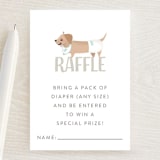 "Puppy" - Baby Shower Mini Insert Cards in Little Boy Blue by Itsy Belle Studio - Front