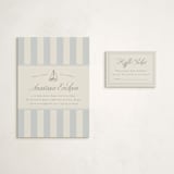 "On Board" - Baby Shower Mini Insert Cards in Sailor by Stephanie Hawkes - With Invitation