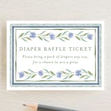 "Wildflower Ribbon" - Baby Shower Mini Insert Cards in Cotswolds by Jackie Crawford - Front