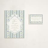 "Wildflower Ribbon" - Baby Shower Mini Insert Cards in Cotswolds by Jackie Crawford - With Invitation