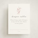 "Delicate Bloom" - Baby Shower Mini Insert Cards in Ballet Slipper by Jessica Williams - Front