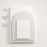 "Bunny Crest" - Baby Shower Mini Insert Cards in Cotton Candy by Cass Loh - Card Sizes