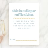 "It's An Event" - Baby Shower Mini Insert Cards in Ocean by Robert and Stella - Front