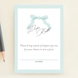 "Dainty" - Baby Shower Mini Insert Cards in Tiffany Blue by Paper Raven Co. - Front