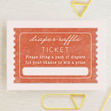 "Disney's Dumbo Stork Baby on the Way" - Baby Shower Mini Insert Cards in Navy by Claudia Orengo - Front