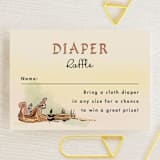 "Medieval Letters Fairytale" - Baby Shower Mini Insert Cards in Peach by Becky Nimoy - Front