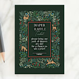 "Deer Forest" - Baby Shower Mini Insert Cards in Forest by Elly - Front