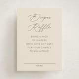 "Swiggle" - Baby Shower Mini Insert Cards in Vanilla by Pixel and Hank - Front