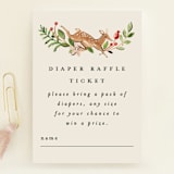 "Highlands" - Baby Shower Mini Insert Cards in Peach Pie by Sarah Knight - Front