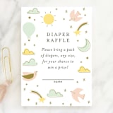 "magical adventure" - Baby Shower Mini Insert Cards in Mint by Angela Thompson - Front